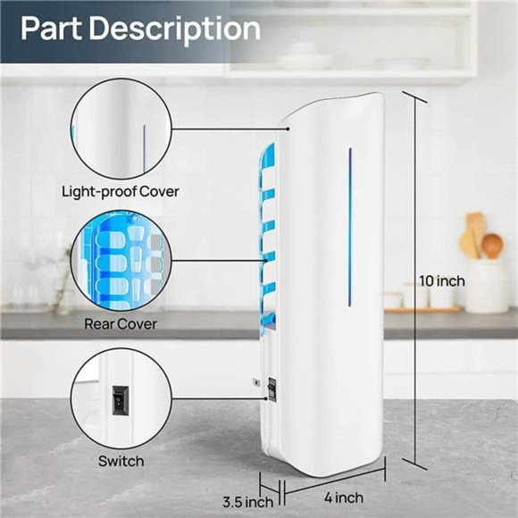 Bug Zapper, Mosquito Zapper - Silent Insect Killer for Home & Office, 375 Sq.ft - Picture 7 of 7